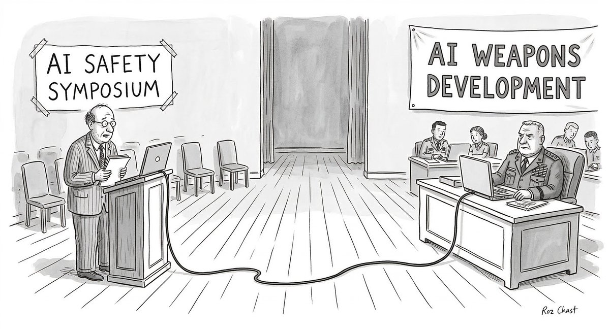 Ink illustration of AI safety
