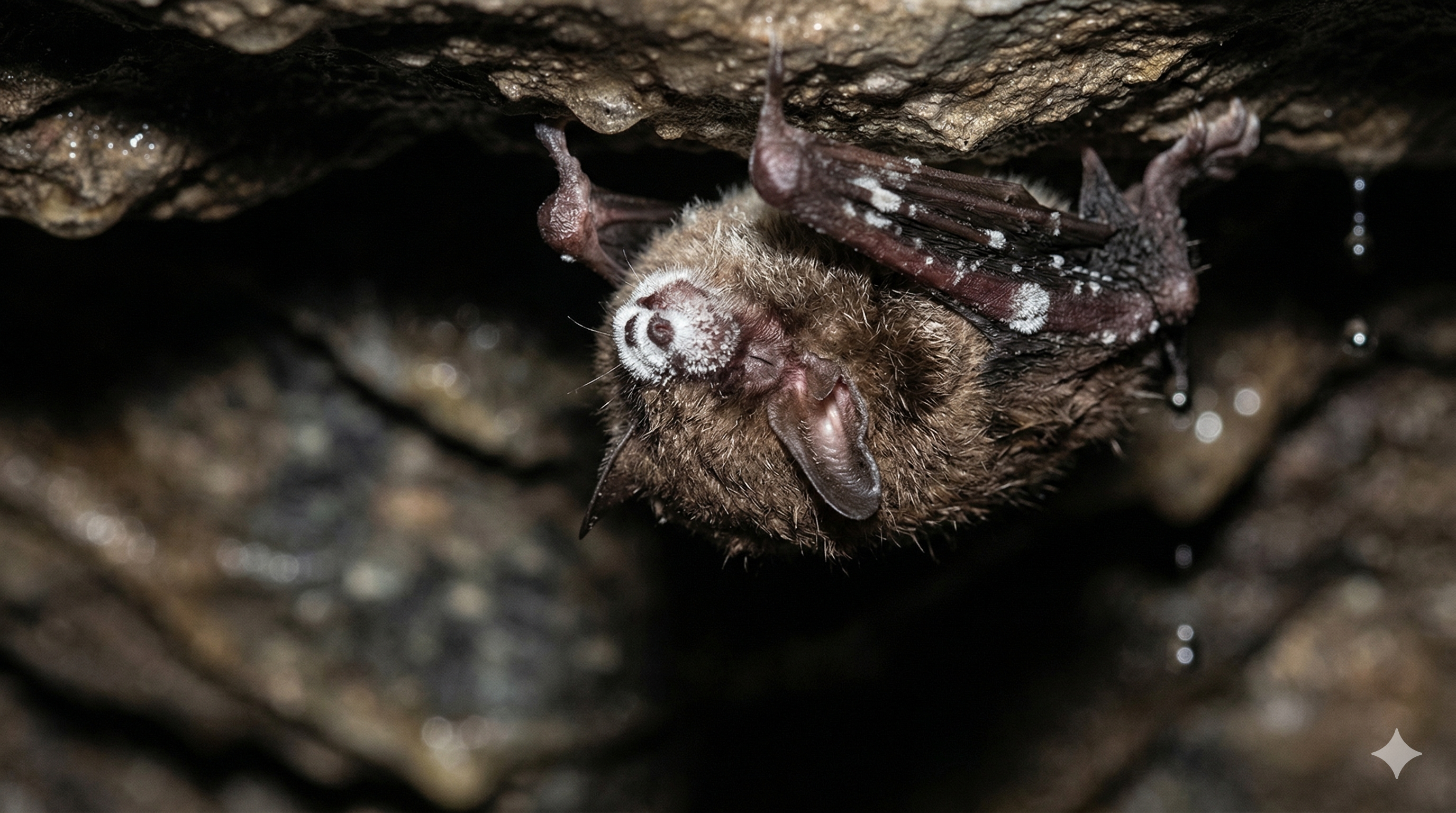 White-nose syndrome affected bat